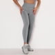 thumbnail image 5 of Pantalones de yoga de cintura alta con efecto scrunched para mujer - Leggings elásticos sólidos con cinturilla en forma de V para entrenar en el gimnasio, 5 of 7