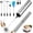 Silver, variant on Milk Frother Wand for Coffee, Coffee Foamer Drink Mixer,Handheld Frother Rechargeable Electric Whisk with 5 Heads 2 Speeds for Latte, Cappuccino, Hot , Egg( and Travel Set Silvery)
