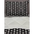 thumbnail image 3 of Abstract Comforter & Sham Bedding Set, Essential Rhombus Lines Grungy Splashed Backdrop Geometric Print, 3 pcs Duvet Set Microfiber Filling Quilt, 5 Sizes, Seal Brown and Ivory, by Ambesonne, 3 of 4
