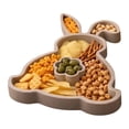 thumbnail image 4 of Easter Bunny-Shaped Decorative Tray, Cute Rabbit Themed Serving Tray for Snacks Candy, Durable Easy to Clean Holiday Tray, Ideal Easter Gift for Home Table Decor Spring Celebration, 4 of 9