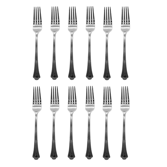Gorham Nouveau 18/8 Stainless Steel 8" Dinner Fork (Set of Twelve)