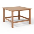 thumbnail image 5 of WestinTrends Malibu Kids Outdoor Patio Furniture HDPE 30" Wide Square Dining Table, Teak, 5 of 15