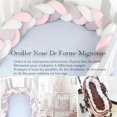 thumbnail image 2 of Baby Crib Bumper - 3 Weave Baby Cushion Snake Braided Bumper Velvet Bed Protector Bumper Nursery for Newborns Bed Room Decor with, Light Orange - 3M.., 2 of 5