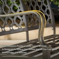 thumbnail image 5 of Domi Patio Conversation Set of 4, Cushioned Outdoor Furniture Sets with All Weather Galvanized Steel Frame (Spring Coil Seat Cushion) -Beige, 5 of 9