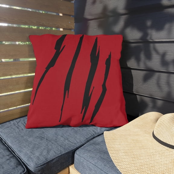 Effete Feline Claw Marks Scratch Outdoor Pillow