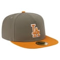 thumbnail image 3 of Men's New Era Olive/Orange Los Angeles Dodgers Two-Tone Color Pack A-Frame 59FIFTY Fitted Hat, 3 of 5