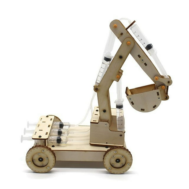 Excavator Model Toys,Manual DIY Model Toy Excavator Assembly Model Digger Model Exceptional Value