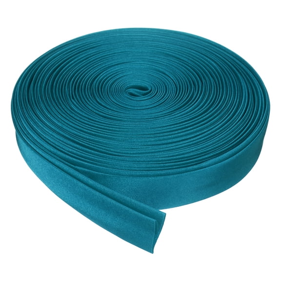 Uxcell Double Fold Bias Tape for Sewing, 3/4 Inch x 10 Yards Satin Bias Binding Tape Continuous Bulk for Quilting Blanket Binding Seaming Hemming Fabric Piping DIY Craft, Navy Blue