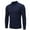 22#-Navy, variant on JULMCOMO Turtle Neck Shirt Men Longsleeve Winter Knit Cotton Mock Pullover Sweater Basic Lightweight Slim Fit Casual Sweaters Army Green 2XL