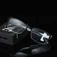 thumbnail image 1 of Gafas de lectura retro cómodas con protección contra la luz azul, progresivas, multienfoque, con marco grande, de canal grande, inteligentes, para hombres y mujeres, 1 of 5