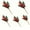 A3 5PCS, variant on A set of 5 realistic artificial winter berries and pine branches for seasonal home decoration during Christmas