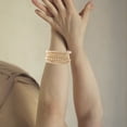 thumbnail image 2 of Juego de 7 pulseras de cuentas elásticas apilables multicapa, gruesas y con bolas de cuentas elásticas, joyería, 2 of 7