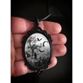 thumbnail image 3 of XIHAMA Gothic Bat Glass Pendant Necklace for Women Vintage Gothic Rope Chain Witch Bat Choker Dark Punk Style Necklace Victoria Emboss Necklace Mystic Witch Jewelry Accessories, 3 of 6