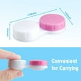 thumbnail image 3 of DAMAIE 12PCS Contact Lens Case, Colorful Contact Lens Box Left/Right Eyes Holder Container, Outdoor Mini Contact Lens Soak Storage Kit, 3 of 7