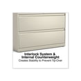 thumbnail image 6 of Alera Lateral File, 2 Legal/Letter-Size File Drawers, Putty, 42" x 18.63" x 28", 6 of 9