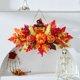 thumbnail image 4 of Corona de Halloween | Corona de otoño con calabaza y hojas | Adorno para puerta para festival de la cosecha | Decoración de mesa para Acción de Gracias en otoño, 4 of 6