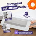 thumbnail image 6 of ComfyBumpy Toddler Bed Rail Guard, 35.5" x 19.5" Regular Swing Down Rail for Kids Beds, Gray, 1 pack, 6 of 10