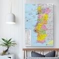 thumbnail image 5 of Portugal Map Posters Posters Wall Art Painting Canvas Gift Living Room Prints Bedroom Decor Poster Artworks 24x36inch(60x90cm), 5 of 6