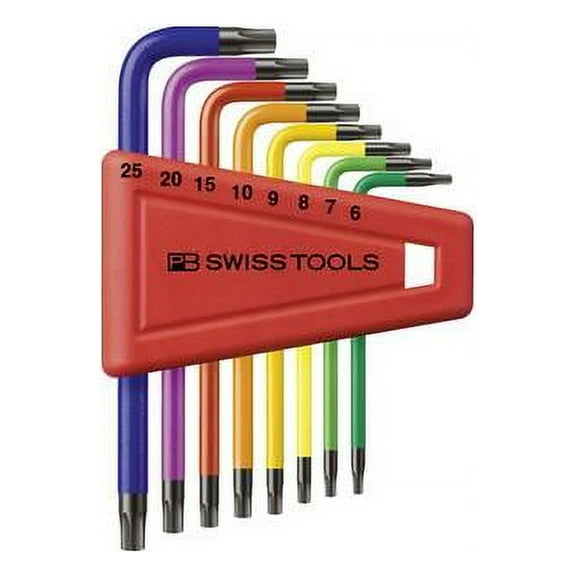 PB Swiss Tools PB 410.H 6-25 Key L-wrenches 8 Pcs