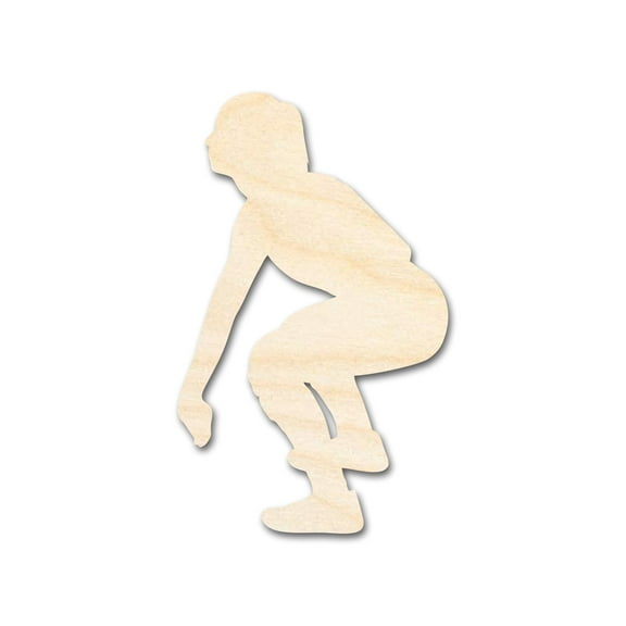 Unfinished Wood Volleyball Bump Shape 8" / 1/8"