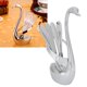 thumbnail image 1 of Contenedor De Tenedor, Proceso De Plata, Almacenamiento De Vajilla De Acero Inoxidable De 5 Piezas, Para Decoración De Escritorio Para Frutas, 1 of 7