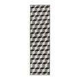 thumbnail image 2 of World Rug Gallery Contemporary Geometric Flatweave Indoor/Outdoor Area Rug - GRAY 2'x7', 2 of 9