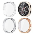 thumbnail image 1 of wonima02 (4 Pack) Screen Protector Case Compatible for Samsung Galaxy Watch 8 44mm (2025 Verison) Solf Silicone Bumper Full Protective Shell Face Cover (Clear Silver Cream Rosegold), 1 of 1