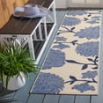 thumbnail image 2 of Safavieh Courtyard Tyson Floral Indoor/Outdoor Runner Rug, Beige/Blue, 2'3" x 12', 2 of 13