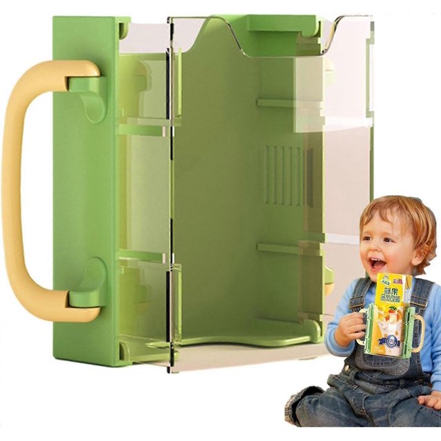 Squeeze-proof bag holder, leak-proof juice bag holder, adjustable, portable drink holder with handles, water bottle holder for home and travel