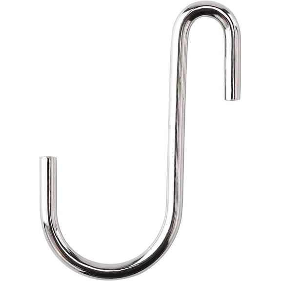 30 Small S Hook Pack - Chrome Coated, S Hooks for Hanging on Heavy Duty Shelving, Garage, Grid Wall, Storage Racks, Bakers Racks & Hanging Hooks for Hanging Pot & Pans on Shelf with Hooks