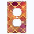 thumbnail image 2 of Metal Light Switch Plate Outlet Cover Mermaid Pink MER002, 2 of 13