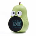 thumbnail image 3 of qifei Réveil Numérique en Forme de Poire Horloge Électronique Étudiante Mignon Petit Réveil, 3 of 9