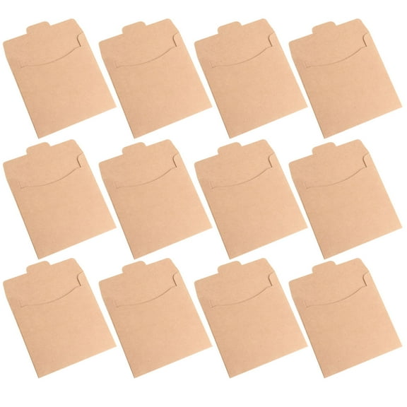 GOOHOCHY 30pcs Packaging Envelopes CD DVD Kraft Paper Sleeves Disc Paper Bag