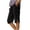 Black, variant on Cotton Linen Capris for Women Soft Baggy Summer Casual Capri Pants with Pockets Side Slit Trendy Wide Leg Cropped Pants,5XL,Green