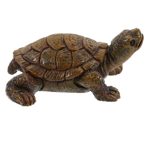Zehuanyu Resin Craft Turtle Statue Decoration Mini Garden Layout Turtle Decor Vivid Fake Turtle Model
