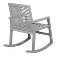 thumbnail image 3 of Afuera Living Outdoor Wood Patio Chevron Rocker in Gray Wash, 3 of 8