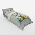 thumbnail image 3 of Ambesonne Animal Bedding Set 4 Pcs, Bird Owl, Queen, Green, 3 of 3