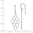 thumbnail image 2 of FB Jewels Sterling Silver Rhodium Plated Honeycomb Dangle Earrings, 2 of 2
