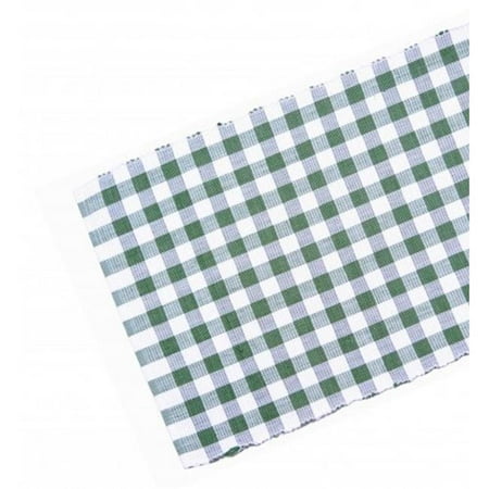 

13 x 72 in. Ribbed Table Runner Toro Green Check