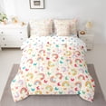 thumbnail image 2 of Feelyou Butterfly Animal Bedding Comforter Set 7pcs, Cartoon Rainbow Queen Bedding Sets, 2 of 8