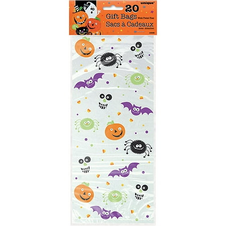 Spooky Smiles Halloween Cellophane Bags, 11 x 5 in, 20ct