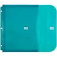 thumbnail image 3 of JAM Paper Plastic 3 Hole Punch Envelopes, 9 1/2 x 11, Teal, 12/Pack, 3 of 5