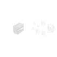 thumbnail image 1 of Caja de almacenamiento de papel higiénico acrílica, dispensador moderno de toallas de papel, portarrollos de papel higiénico de pared, pegatinas de pa, 1 of 8
