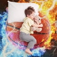 thumbnail image 5 of Custom Basketball Blanket, 50"x60" Flannel Cool Basketballs Themed Printed Plush Blankets, Soft Nap Throw Blanket for Home Boys Girls Women Basketball Lovers Gifts, 5 of 6