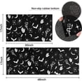 thumbnail image 3 of Gothic Kitchen Rug Set of 2, Goth Rug, Witch Rug, Black Halloween Spooky Kitchen Mat, Runner Rugs, Carpet- Gothic Kitchen Decor Accessories- Witchy Rugs for Home Kitchen Large- 17x30 and 17x47 Inch, 3 of 6