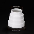 thumbnail image 2 of Unique Bargains Duct Inline Reducer 3.15 - 4.72' Plastic Duct Adapter Increaser Connector for Kitchen Ventilation Systems, 2 of 5