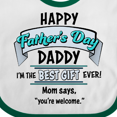 thumbnail image 4 of Inktastic Happy Father's Day Best Ever Boys or Girls Baby Bib, 4 of 4