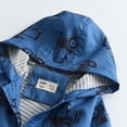 thumbnail image 7 of Cowsor Toddler Baby Boys Girls Hooded Jacket Windbreaker Lightweight Print Coat Autumn Long Sleeve Windproof Outwear, 7 of 7