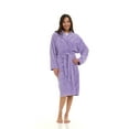 thumbnail image 2 of North 15 Women's Super Soft Warm Plush Fleece Bathrobe-Levender, 2 of 6