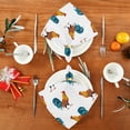thumbnail image 4 of GZHJMY Cloth Napkin Cute Rooster Pattern Kitchen Dining Table Decor for Family Gathering Dinner Napkin Festive Holiday Seasonal Farmhouse Gift 4 Pack 20" × 20", 4 of 6